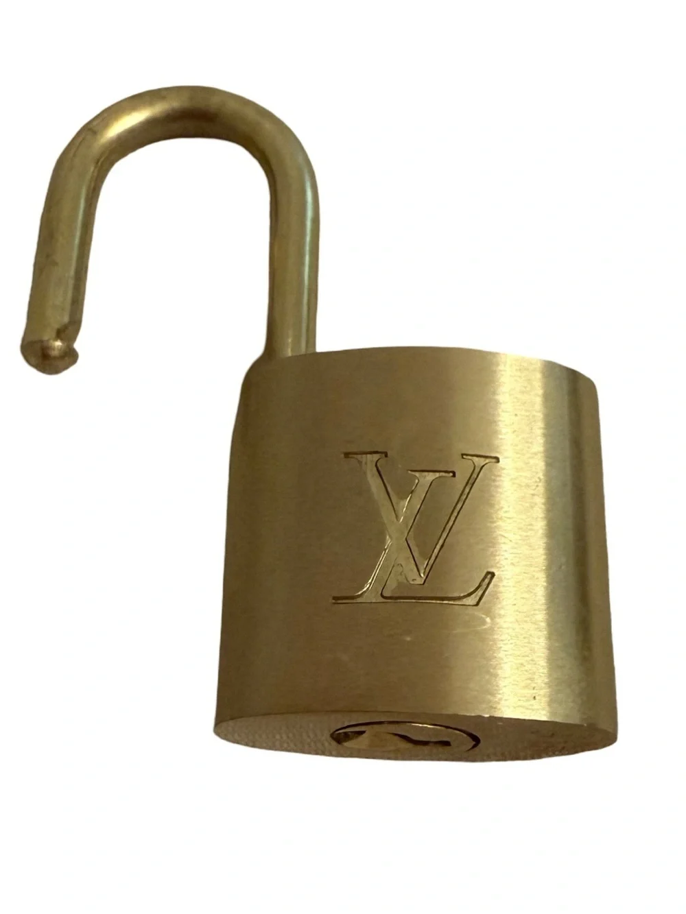 Louis Vuitton Gold-Tone Padlock with Engraved Paris